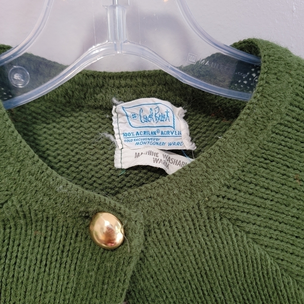 Vintage Carol Brent poncho cape knitted stripped women Small - Picture 4 of 7